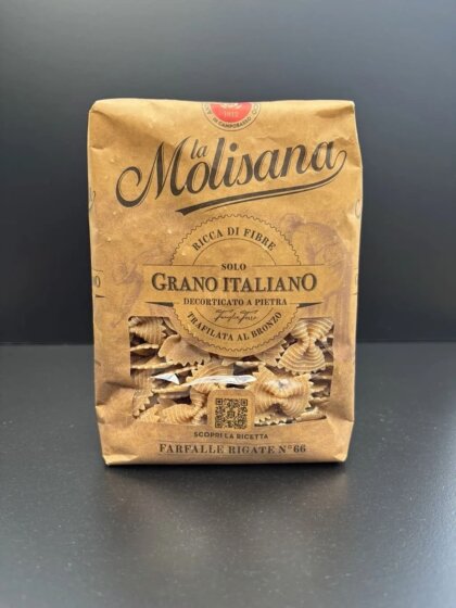 Italiensk fullkornspasta från La Molisana med fyllig smak och bra struktur