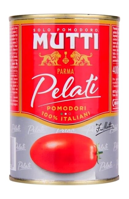 Mutti pelati hela skalade tomater 400g från Italien