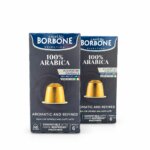 Caffè Borbone 100% Arabica Nespresso kompatibla kaffekapslar framsida 2-pack - 20 kapslar