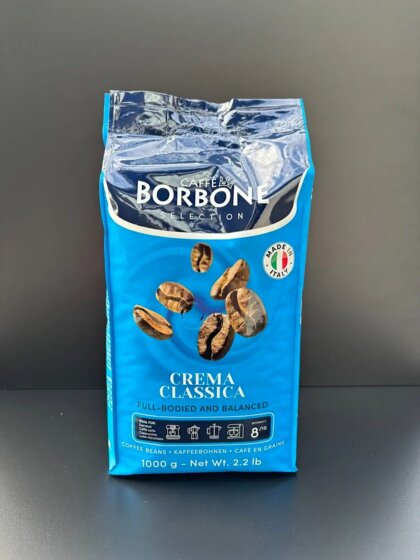 Caffè Borbone Crema Classica espressobönor 1kg framifrån