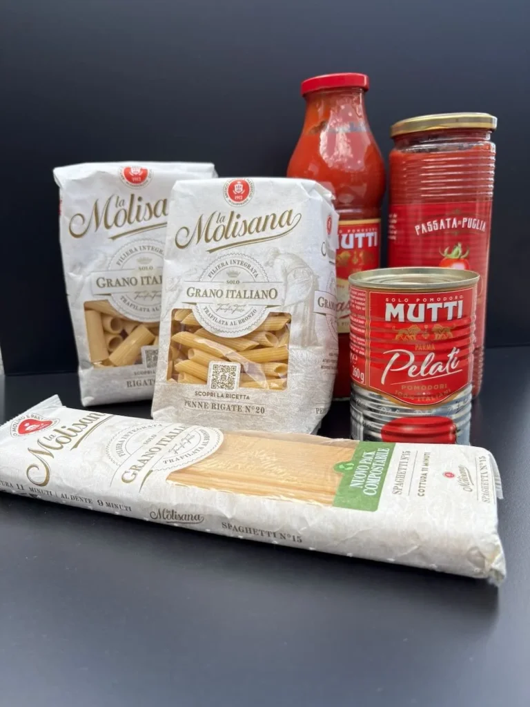 Pasta och tomatsås presentbox från Italienskdeli.se