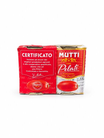 Mutti Pelati 2-pack med hela tomater från italienskdeli.se