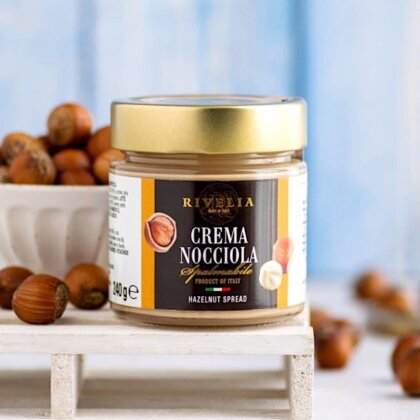 RIVELIA Hazelnut Spread 240 g – Italiensk hasselnötskräm