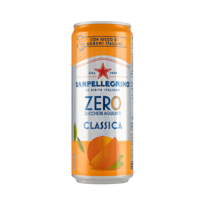 San Pellegrino Aranciata Zero 33cl italiensk apelsinläsk utan socker