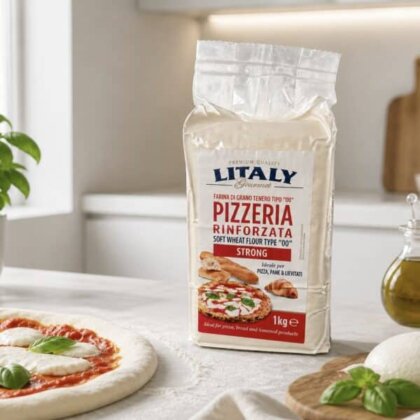 Pizzamjöl Tipo 00 Rinforzata, 1 kg – Litaly