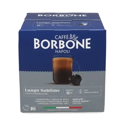 Caffè Borbone Lungo Sublime 16 kapslar för Dolce Gusto
