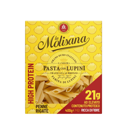 La Molisana High Protein Penne Rigate 400 g med lupinmjöl