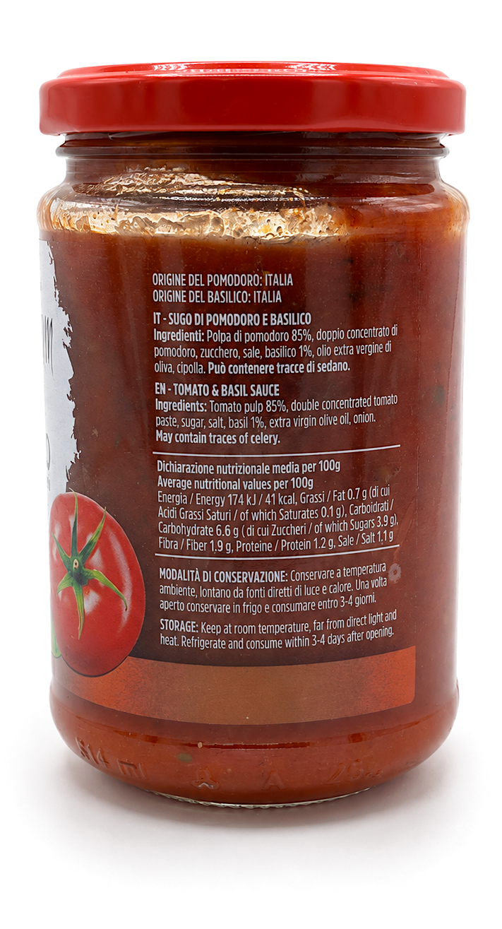 PRELYBIUM Basilico 280 g - ingredienser, naringsvarden och forvaring