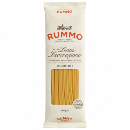 Bucatini nr 6, 500 g – Italiensk durumvetepasta – Rummo