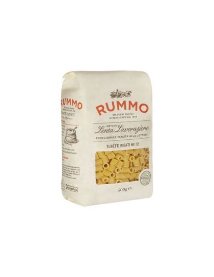 Rummo Tubetti Rigati nr 72, 500 g – originalförpackning