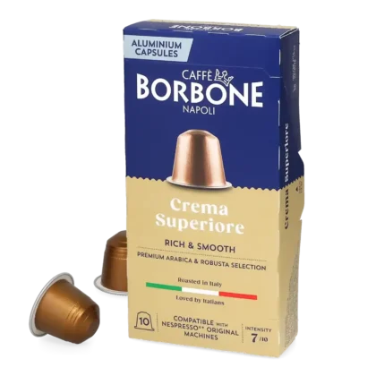 Nespresso-kapslar Crema Superiore, 10 st – Caffè Borbone